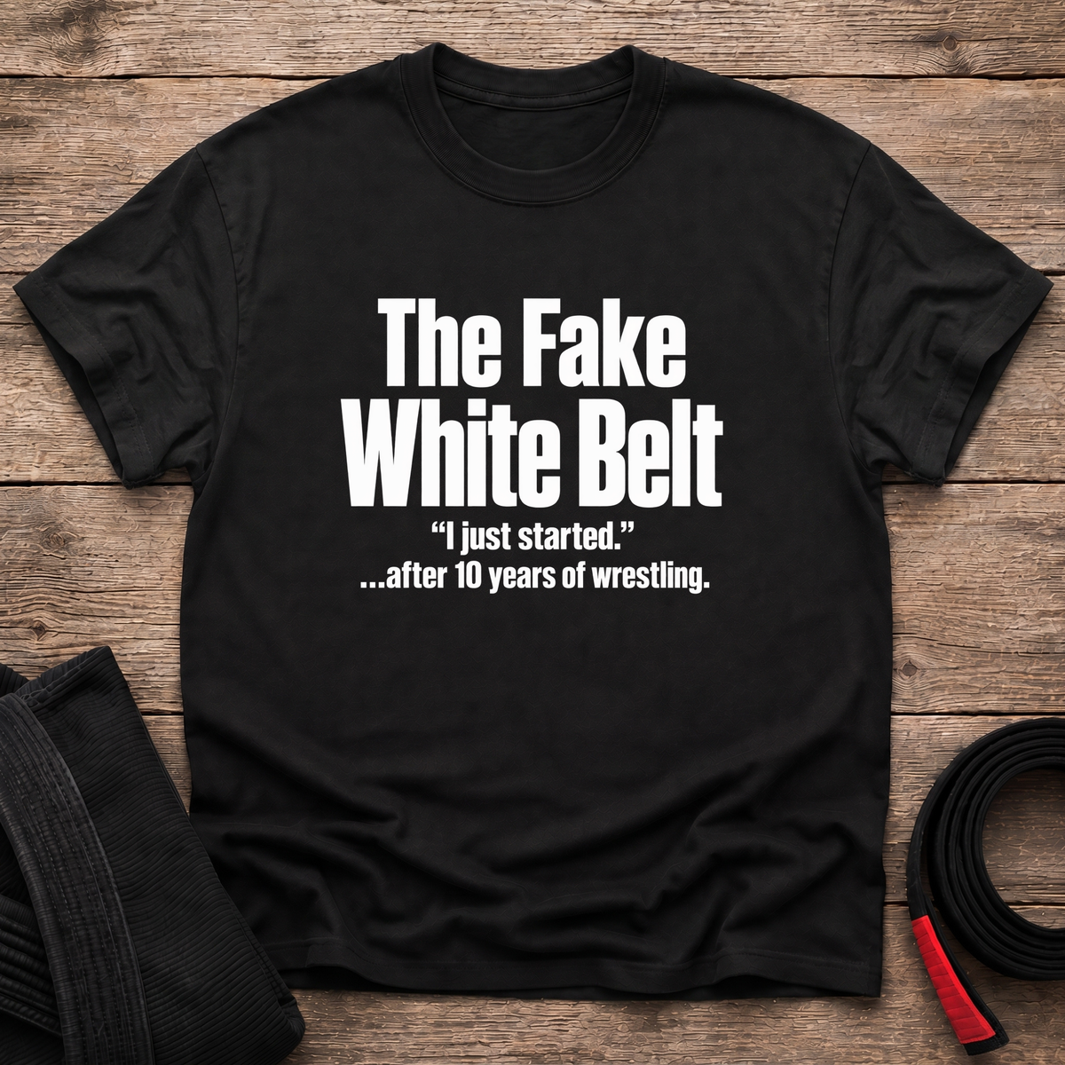 Fake White Belt T-Shirt