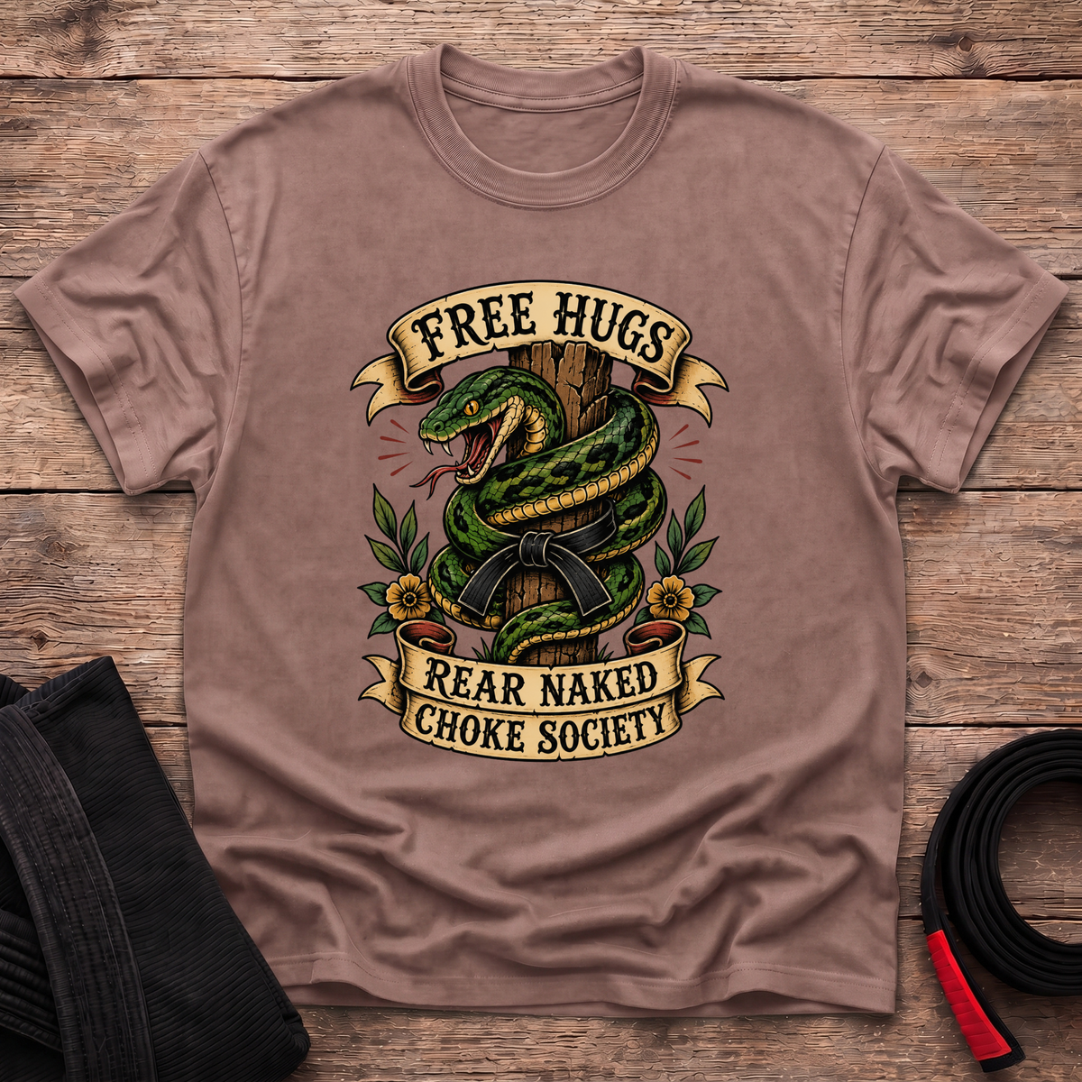 Free Hugs Rear Naked Choke Society T-Shirt