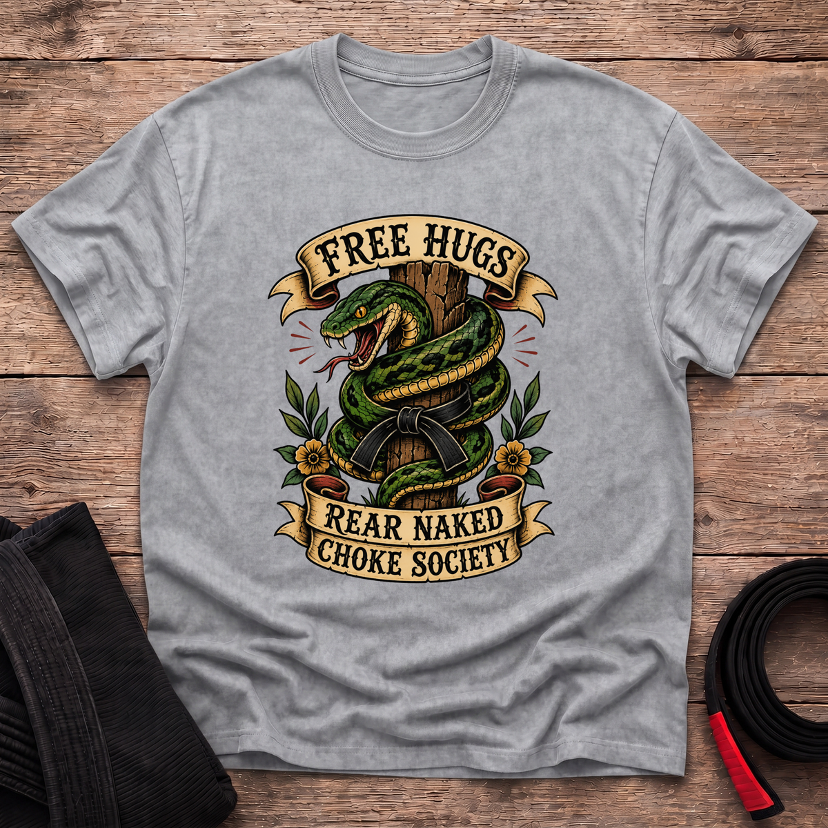 Free Hugs Rear Naked Choke Society T-Shirt