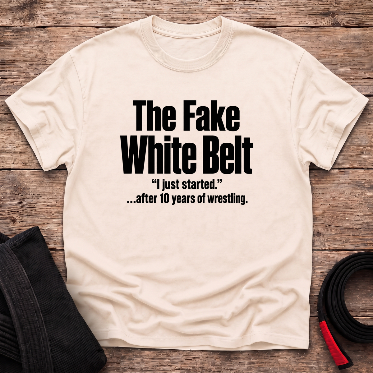 Fake White Belt T-Shirt