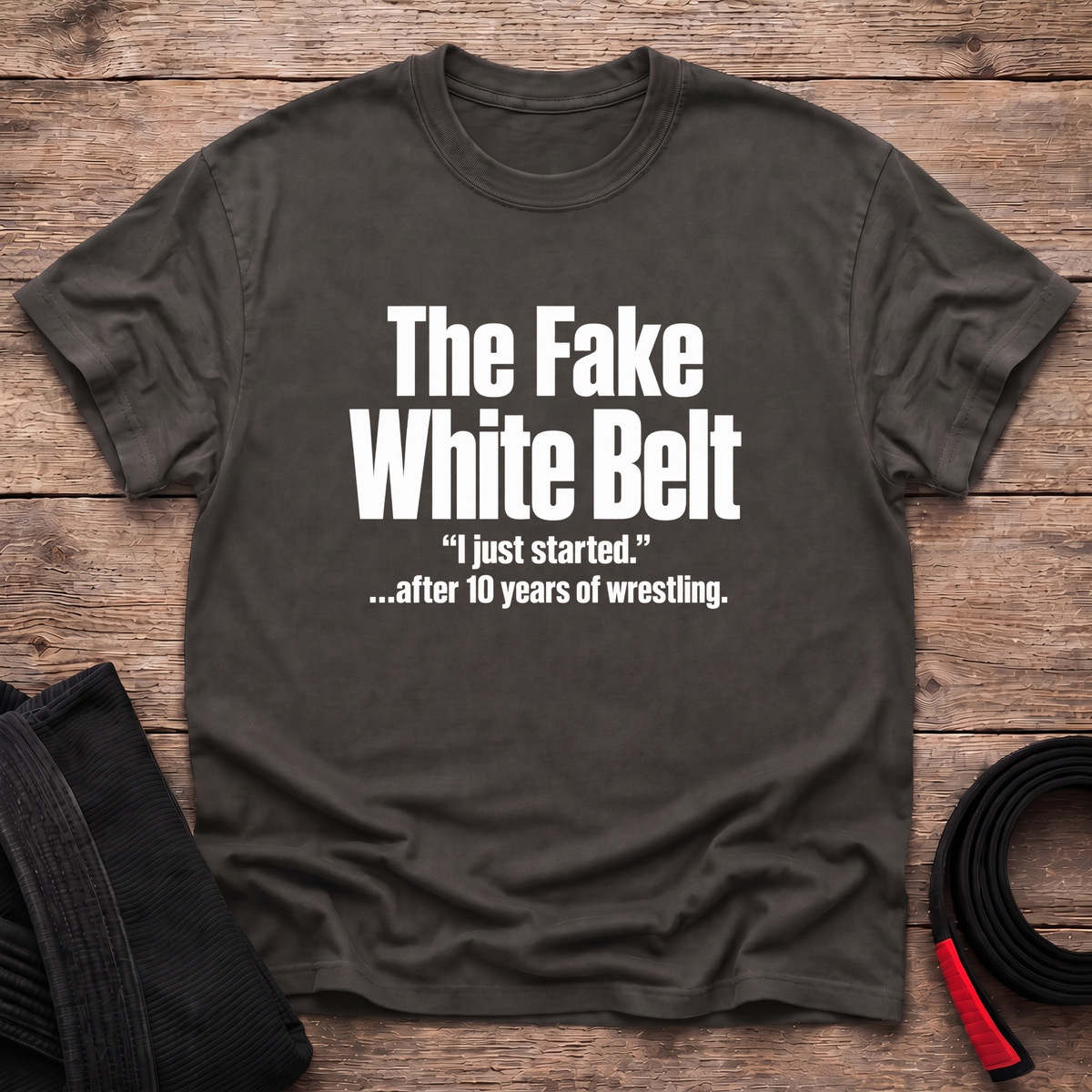Fake White Belt T-Shirt