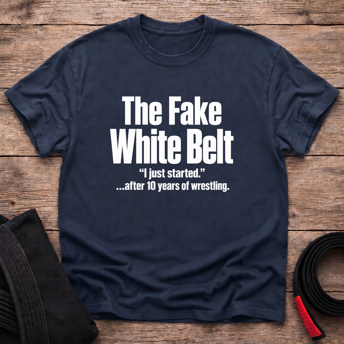 Fake White Belt T-Shirt