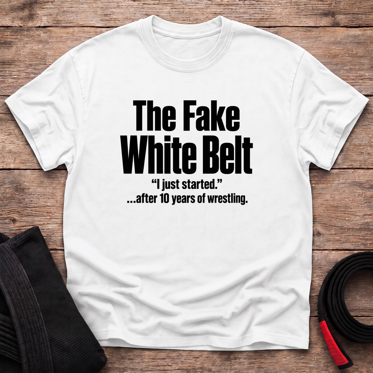 Fake White Belt T-Shirt